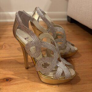 E! Live From the Red Carpet Rhinestone Heels size 7.5